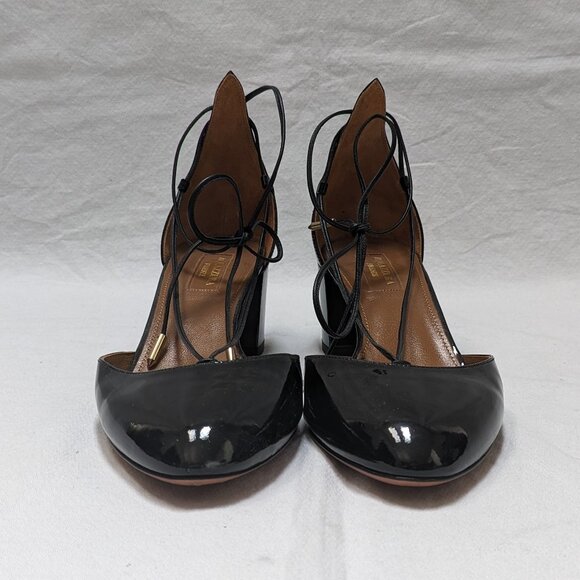 Aquazzura Black Patent Leather Heels - Picture 5 of 9